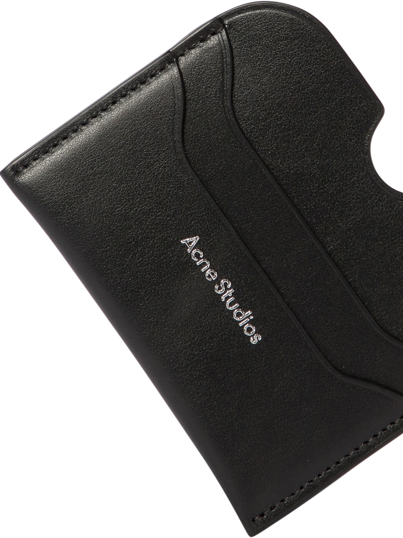 ACNE STUDIOS Black   Card holder with logo